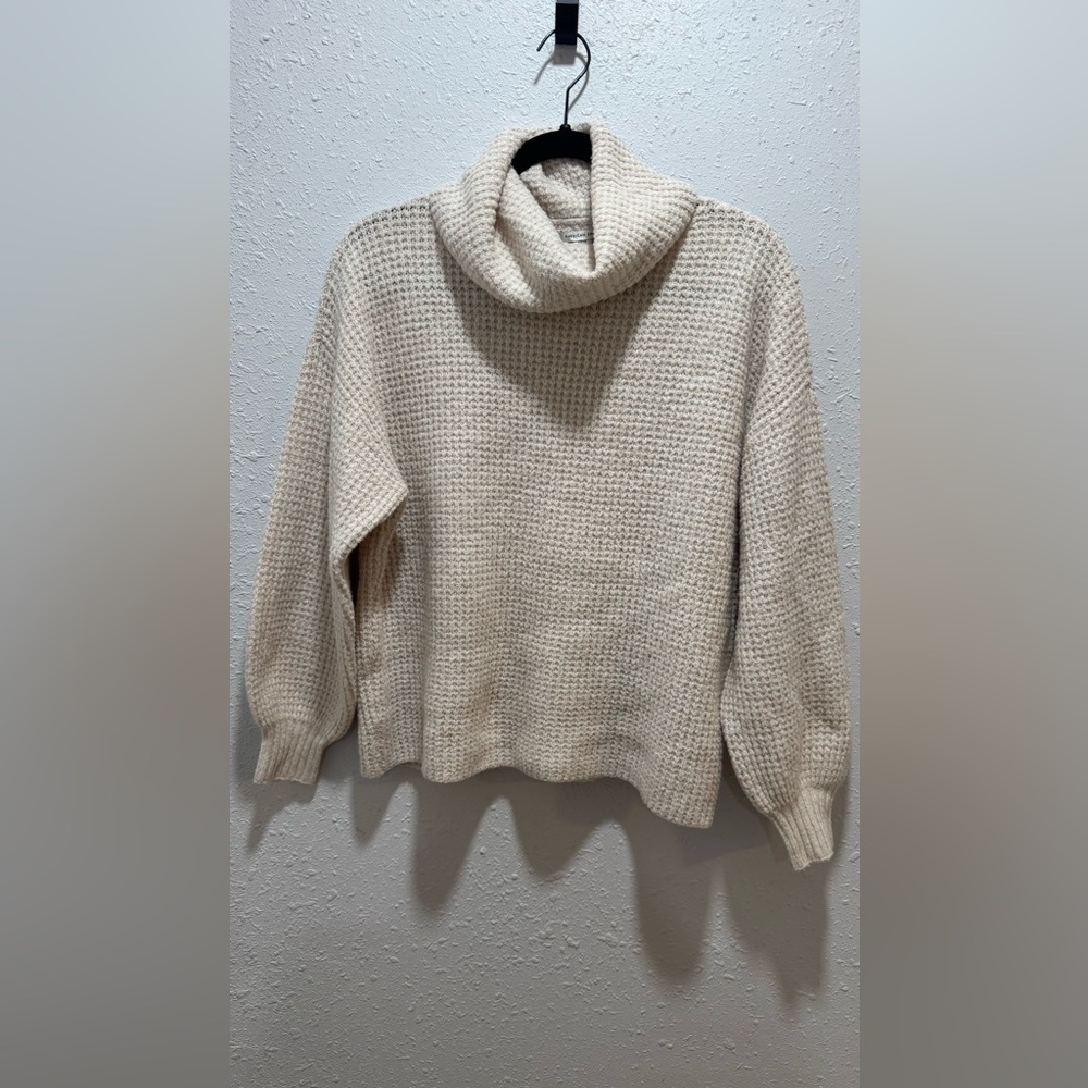 American Eagle Outfitters Cream Cowl Neck Sweater